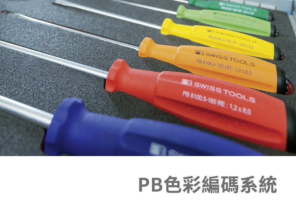 PB Swiss Tools色彩編碼系統