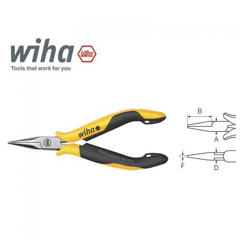 德國 Wiha 專業型 ESD 抗靜電尖口鉗 (出清)