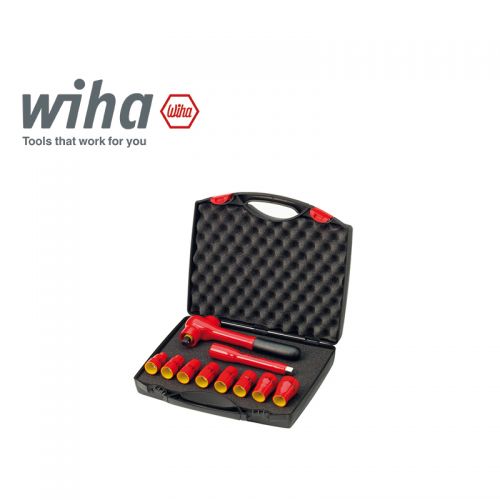 德國 Wiha 10件絕緣三分/四分套筒組 7207N  K1001 / 7208N K1001 (出清) 