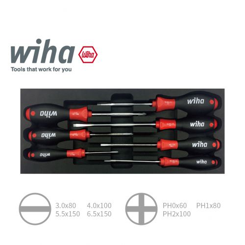 德國 Wiha 通用型七件一字/十字起子EVA套組
