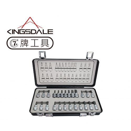KINGSDALE "7牌工具"  25件3分綜合套筒組 (含鐵盒) 598530