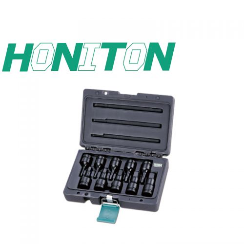 台灣 HONITON 四分六角起子氣動套筒組 (10件)