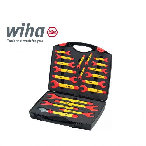 德國 Wiha 21件絕緣開口扳手6-32mm 43022
