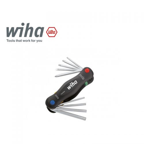 德國 Wiha 9件摺疊式綜合六角扳手 25295 (出清)